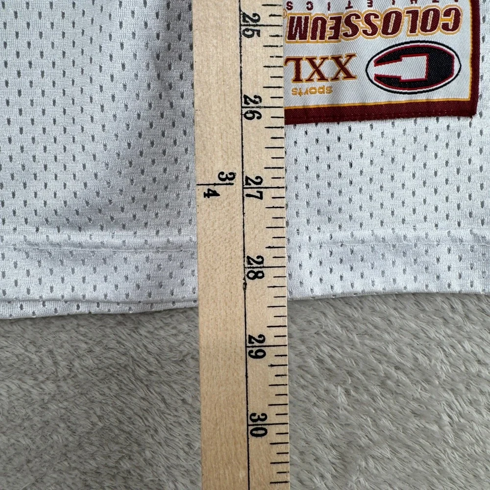 Colosseum USC Trojans Jersey Mens Medium White Preowned #3 Football Mesh
